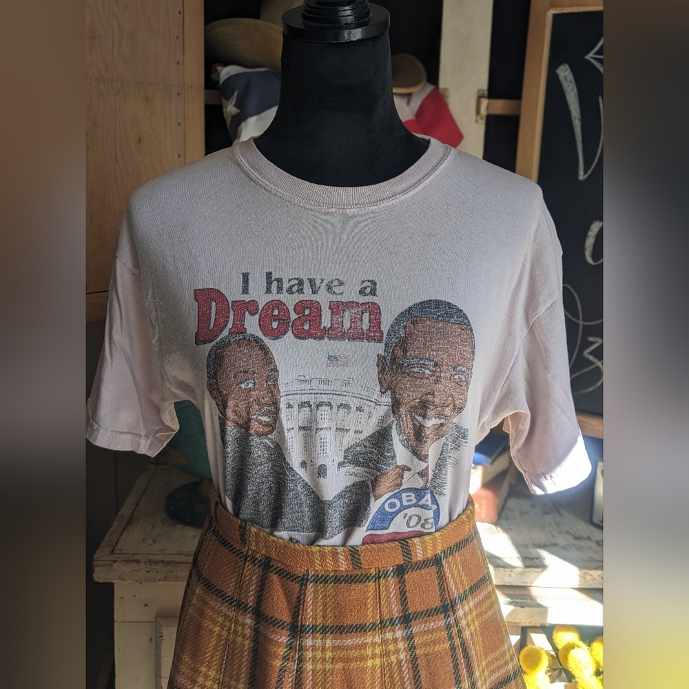 2008 Obama and MLK JR Political Campaign Tee